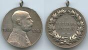 Österreich Kaiserreich Wien Bronzemedaille versilbert tragbar G16387 - Kaiserjubiläum Franz Joseph I. 1848-1908 -