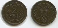 2 Heller G3973 - Österreich KM#2801 Erhaltung Franz Joseph I. 1848-1916 -