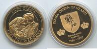 Medaille GY1012 - Lady Diana 1961-1997 Queen of Hearts - 1981 The Wedding -