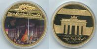 Medaille GN1118 - Gigant 2013 Wiedervereinigung Deutschland Goldauflage -