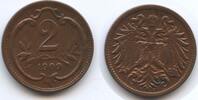 2 Heller G4158 - Austria KM#2801 XF Franz Joseph I.1848-1916 Österreich -