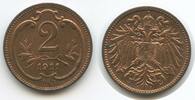 2 Heller H1099 - Austria KM#2801 XF-UNC Franz Joseph I.1848-1916 -