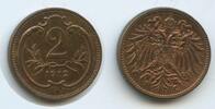 2 Heller G3992 - Österreich KM#2801 UNC Erhaltung Franz Joseph I. 1848-1916 -
