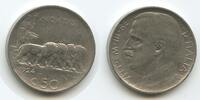Italien 50 Centesimi M#3104 - Vittorio Emanuele III. 1900-1946 SEHR RAR Riffelrand