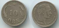 10 Öre 1882 CS G8736 - Dänemark  Silber SEHR RAR KM#795.1 Denmark