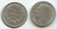Serbien 1 Dinar M#3108 - Serbien Königreich Milan Obrenovich IV. 1868-1882-1889 Silber