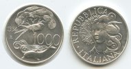 Italien 1000 Lire M#3163 - Flora und Fauna Silber