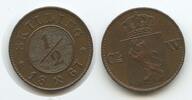 Norwegen ½ Skilling M#3062 - RAR Erhaltung Norge Norway