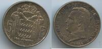 Monaco Fürstentum 5 Francs Silber H0205 - Rainier III. 1949-2005 Principality of Monaco -