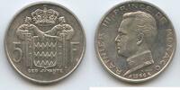 Monaco 5 Francs Silber H0398 - Prince Rainier III. 1949-2005 -