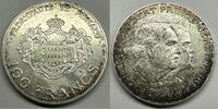 Monaco Fürstentum 100 Francs Silber G3670 - Monaco Heir Apparent Prince Albert - Rainier III. 1949-2005 -