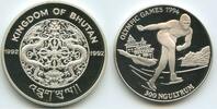 Bhutan 300 Ngultrums GS829 - Winter Olympics Lillehammer 1994 Jigme Singye Proof -