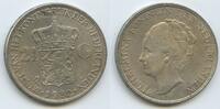 Niederlande 2½ Gulden Silber G3246 - Wilhelmina I. 1890-1948 Netherlands -