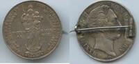 Doppelgulden 1855 Bayern GX1087 - Maximilian II. Joseph 1848-1864 Sehr schön - umgearbeitet zur Brosche