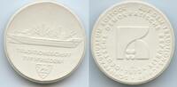 Deutsche Demokratische Republik Porzellanmedaille Meissen GN1605 - Traditionsschiff Typ Frieden Schiffbaumuseum Rostock -