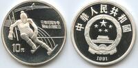 China 10 Yuan PA208 - Downhill Skiing 1992 Winter Olympic Games Albertville -