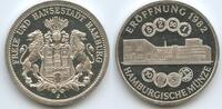 Silbermedaillle 1982 J Deutschland Bundesrepublik Stadt Hamburg GY830 - Hamburgische Münze - Eröffnung 1982 Fast unzirkuiert