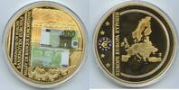 Europa RIESEN Medaille 100 Euro Schein M#0280 - Banknoten-Prägung 70mm Durchmesser -