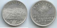 Schweiz Eidgenossenschaft Genf Medaille M396 - Geneve Souvenir de la fête fédérale de temperance -
