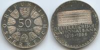 Österreich 2.Republik 1945-2001 50 Schilling GS1401 - Proof National Bank 1816-1966 Austria -