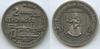 Deutschland Bundesrepublik Gewerbeverein Nordkehdi 2 Kehdinger Token Jeton Wertmarke G13763 - 100 Jahre Elbfähre Glückstadt-Wischhafen Wappen Kehdingens -