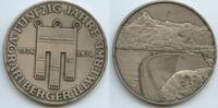 Österreich Vorarlberg Große Silbermedaille GN1146 - Fünfzig Jahre Vorarlberger Illwerke - Staudamm -