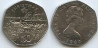 Insel Man 50 Pence G9998 - Weihnachten - Christmas - Queen Elizabeth II. - Isle of Man -