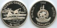 Vanuatu 50 Vatu GB1371 - Olympiade 1992 Barcelona Kanu Boote Proof -