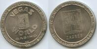 Jugoslawien Kroatien Gaming Token 1989 GX092 - Zagreb Vegas World Casino - Lutrija Hrvatska Slots 4 us Inc. Vorzüglich , fleckig