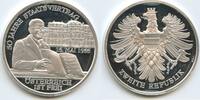 Österreich Zweite Republik Silbermedaille PA114 - 50 Jahre Staatsvertrag 15. Mai 1955 Belvedere Wien -