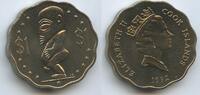 Cook Inseln 1 Dollar 1992 G12384 - Tangaroa Queen Elizabeth II. Cook Islands Unzirkuiert