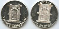 Deutschland Bundesrepublik Nordrhein-Westfalen Silbermedaillle M#7394 - Verl - Tor eines Spiekers - Verler Volksbank eG. -