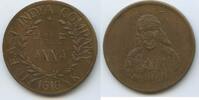 Indien Hinduismus East India Company ½ Anna 1616 Tempeltoken Medaille GY1246 - East Indya Company -