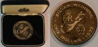 Bermuda One Dollar Silber GN423 - 25th Anniversary of the Wedding of Queen Elizabeth II and Prince Philip -