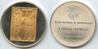Mexiko Silbermedaille teilvergoldet GX1306 - Mexico Museo Nacional de Antropologia - Dintel 26 de Yaxchilán -