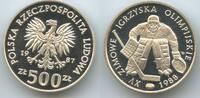 Polen 500 Zlotych Silber PA220 - Calgary XV. Winter Olympics 1988 Poland -