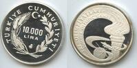 Türkei Republik 10.000 Lira Silber G0194 - Sommer Olympiade Seoul Proof Turkey -