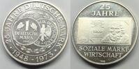 Deutschland Bundesrepublik Silbermedaillle GX1455 - 25 jahre Deutsche Mark - Soziale Marktwirtschaft -
