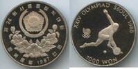 Südkorea 1000 Won G7236 - Olympiade Seoul 1988 Tennis Proof PP -
