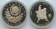 Südkorea 2000 Won G7251 - Olympia Seoul 1988 Wrestling PP Proof -