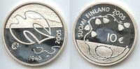 Finnland 10 Euro Silber PA254 - 60 Jahre Friede Kriegsende 1945 Proof Finland -