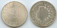Niederlande Netherlands 50 Gulden Silber M#5610 - 50th Anniversary of the Wedding of Queen Juliana and Prince Bernhard -