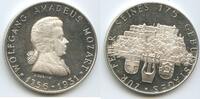Österreich Salzburg Silbermedaille M#5717 - Wolfgang Amadeus Mozart zum 175. Geburtstag - Festung Hohensalzburg -