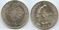 Bhutan 15 Ngultrums Silber M#2015 - Food for all FAO Reisbauer - Jigme Singye Wangcuck -