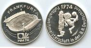 Bundesrepublik Deutschland Hessen Silbermedaille M1064 - WM74 - Frankfurt Fussballweltmeisterschaft in der BRD -