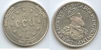 5 Ecu Silber 1987 Belgien H1023 - Charles V. Treaties of Rome Belgie Belgium Fast Unzirkuliert