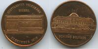 Deutschland Bundesrepublik Baden-Württemberg Bronzemedaille G13817 - Stuttgart - Stuttgarter Volksbank Giebel - Schloss Solitude -