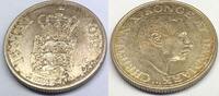 2 Kroner Silber 1937 N♥S Dänemark H0308 - 25.Regierungsjubiläum Silver Christian X. Jubilee of Reign Denmark Fast unzirkuiert, tolle Patina