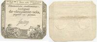 Frankreich Assignat de cinquante Sols (50 Sols) GB539 - Banknote Paper Money France Domaines nationaux -