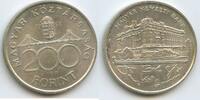 Ungarn Magyar Köztársaság 200 Forint Silber H0335 - Magyar Nemzeti Bank Hungary -